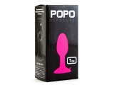 Розовая анальная втулка POPO Pleasure со стальным шариком внутри