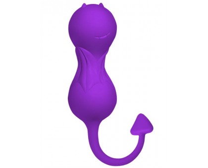 Фиолетовые вагинальные шарики в виде дьяволенка