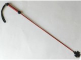 Короткий плетеный стек с наконечником-крестом и красной рукоятью