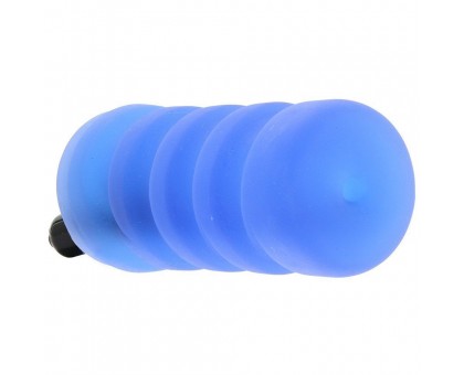 Голубой мастурбатор с вибрацией Zolo Backdoor Squeezable Vibrating Stroker