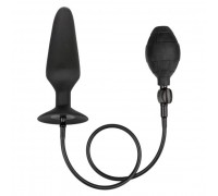Черная расширяющаяся анальная пробка XL Silicone Inflatable Plug - 16 см.