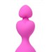 Розовая силиконовая анальная цепочка Sweety - 18,5 см.