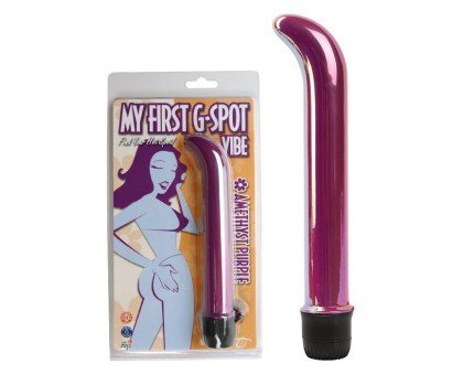 Фиолетовый вибратор для точки G My First G-Spot Vibe - 19 см.