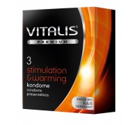 Презервативы VITALIS PREMIUM stimulation   warming с согревающим эффектом - 3 шт.