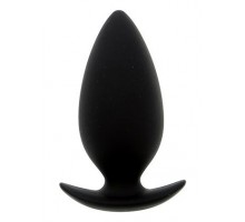 Чёрная анальная пробка BOOTYFUL ANAL PLUG MEDIUM BLACK - 9,8 см.