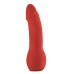 Красный страпон Deluxe Silicone Strap On 10 Inch - 25,5 см.