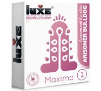Презерватив Luxe Maxima WHITE  Аризонский Бульдог  - 1 шт.