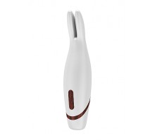 Белый вибростимулятор-зайчик Orna - 17,3 см.