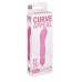 Розовый мини-вибратор для G-стимуляции NEON CURVE APPEAL PINK - 11,4 см.