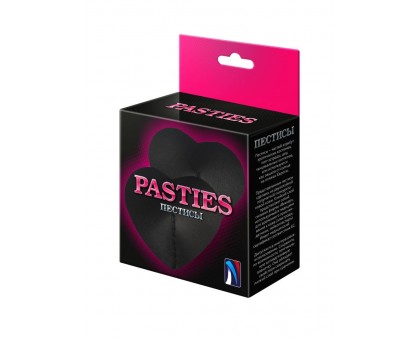 Черные пэстисы-сердечки