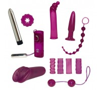 Фиолетовый эротический набор из 12 предметов Surprise Surprise Lovetoyset 