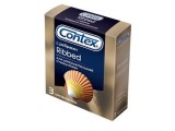 Презервативы с рёбрышками CONTEX Ribbed - 3 шт.