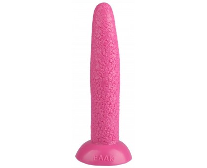 Розовый гладкий анальный стимулятор - 23 см.