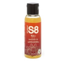 Массажное масло S8 Massage Oil Relax с ароматом зеленого чая и сирени - 50 мл.