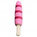 Розовый вибростимулятор-эскимо 10X Popsicle Vibrator - 21,6 см.