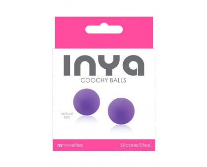 Фиолетовые вагинальные шарики без сцепки  INYA Coochy Balls Purple