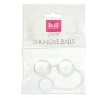 Стеклянные вагинальные шарики Duo Love Dalls на силиконовой сцепке