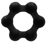 Черное эрекционное кольцо No.82 Weighted Cock Ring