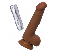 Коричневый вибратор-реалистик Mr.Lopez - 19 см.