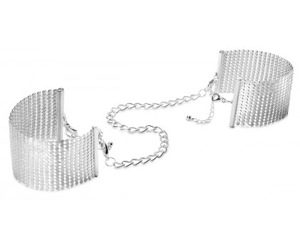 Серебристые наручники-браслеты Desir Metallique Handcuffs