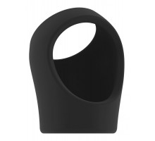 Черное эрекционное кольцо для пениса и мошонки No45 Cockring with Ball Strap