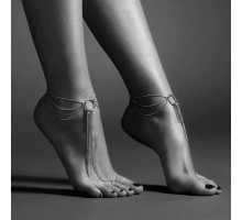 Серебристые браслеты на ноги Magnifique Feet Chain