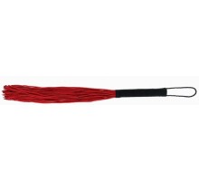 Красная плеть-флогер с черной ручкой - 50 см.