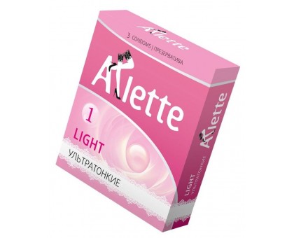 Ультратонкие презервативы Arlette Light - 3 шт.