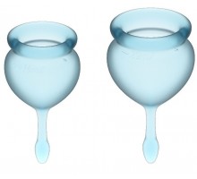 Набор голубых менструальных чаш Feel good Menstrual Cup