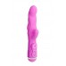 Розовый вибратор с клиторальным стимулятором INSTYLE DUO VIBRATOR 5.5INCH - 14 см.