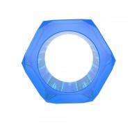 Синее эрекционное кольцо-шестигранник Nust Bolts Cock Ring