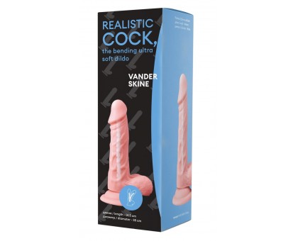 Телесный фаллоимитатор Vander Realistic Cock Bending Ultra Soft Dildo 6.5 - 14,5 см.