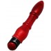Красный гелевый вибратор Carrie - 25 см.