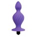 Фиолетовая анальная вибровтулка конической формы - 10 см.