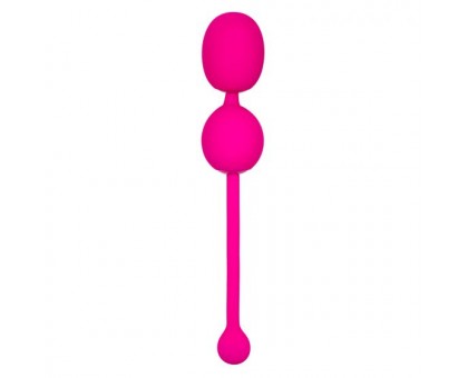 Розовые вагинальные шарики с вибрацией Rechargeable Dual Kegel