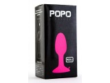 Розовая пробка POPO Pleasure со встроенным вовнутрь стальным шар