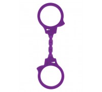Фиолетовые эластичные наручники STRETCHY FUN CUFFS