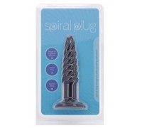 Анальная пробка с винтообразными ребрышками Spiral Plug - 11 см.