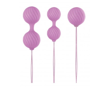 Набор розовых вагинальных шариков Luxe O  Weighted Kegel Balls