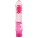 Розовый вибратор Pleaser с шишечками - 16,2 см.