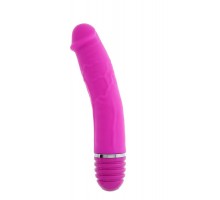 Розовый вибратор-реалистик PURRFECT SILICONE VIBRATOR 6INCH PINK - 15 см.