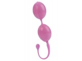 Розовые каплевидные вагинальные шарики L amour Premium Weighted 