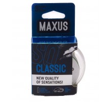 Классические презервативы в пластиковом кейсе MAXUS AIR Classic - 3 шт.