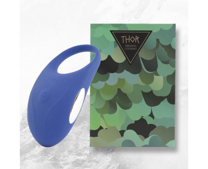 Синее кольцо с вибрацией Thor Cockring
