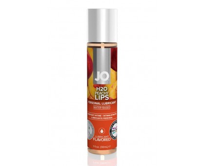 Лубрикант с ароматом персика JO Flavored Peachy Lips - 30 мл.