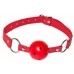 Красный кляп-шарик Firecracker