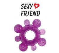 Фиолетовое эрекционное кольцо Sexy Friend 