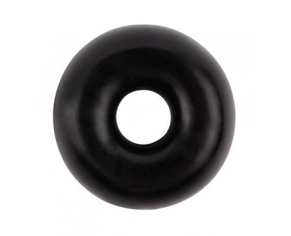 Черное эрекционное кольцо-бублик Fat O Cock Ring #2