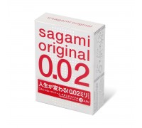 Ультратонкие презервативы Sagami Original 0.02 - 3 шт.