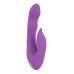 Фиолетовый вибромассажёр для внутренней и наружной стимуляции Purple Vibe G-Spot - 20 см.
